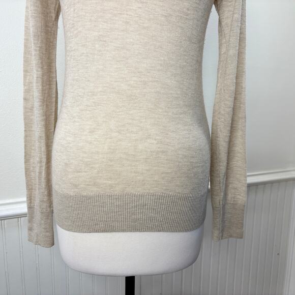 Giada Forte Size US 6 Raglan Sweater 100% Cashmere Neutral Old Money Minimalist - Picture 11 of 13